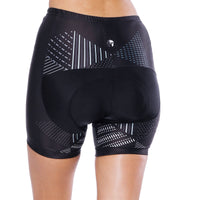 Broken Line Black Womans Cycling Spinning Padded Bike Shorts UPF 50+ NO. 795 -  Cycling Apparel, Cycling Accessories | BestForCycling.com 