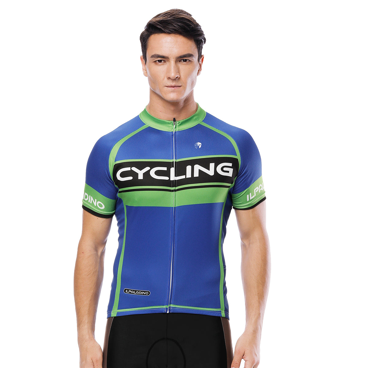 Green-strip CYCLING Letter Blue Cycling Short-sleeve Jersey Exercise Bicycling Pro Cycle Clothing Racing Apparel Outdoor Sports Leisure Biking Shirts Team Summer NO.818 -  Cycling Apparel, Cycling Accessories | BestForCycling.com 
