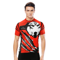 Wolverine Wolf Red Men's Cycling Short-sleeve Jersey Exercise Bicycling Pro Cycle Clothing Racing Apparel Outdoor Sports Leisure Biking Shirts Team Summer NO. 20NDX -  Cycling Apparel, Cycling Accessories | BestForCycling.com 