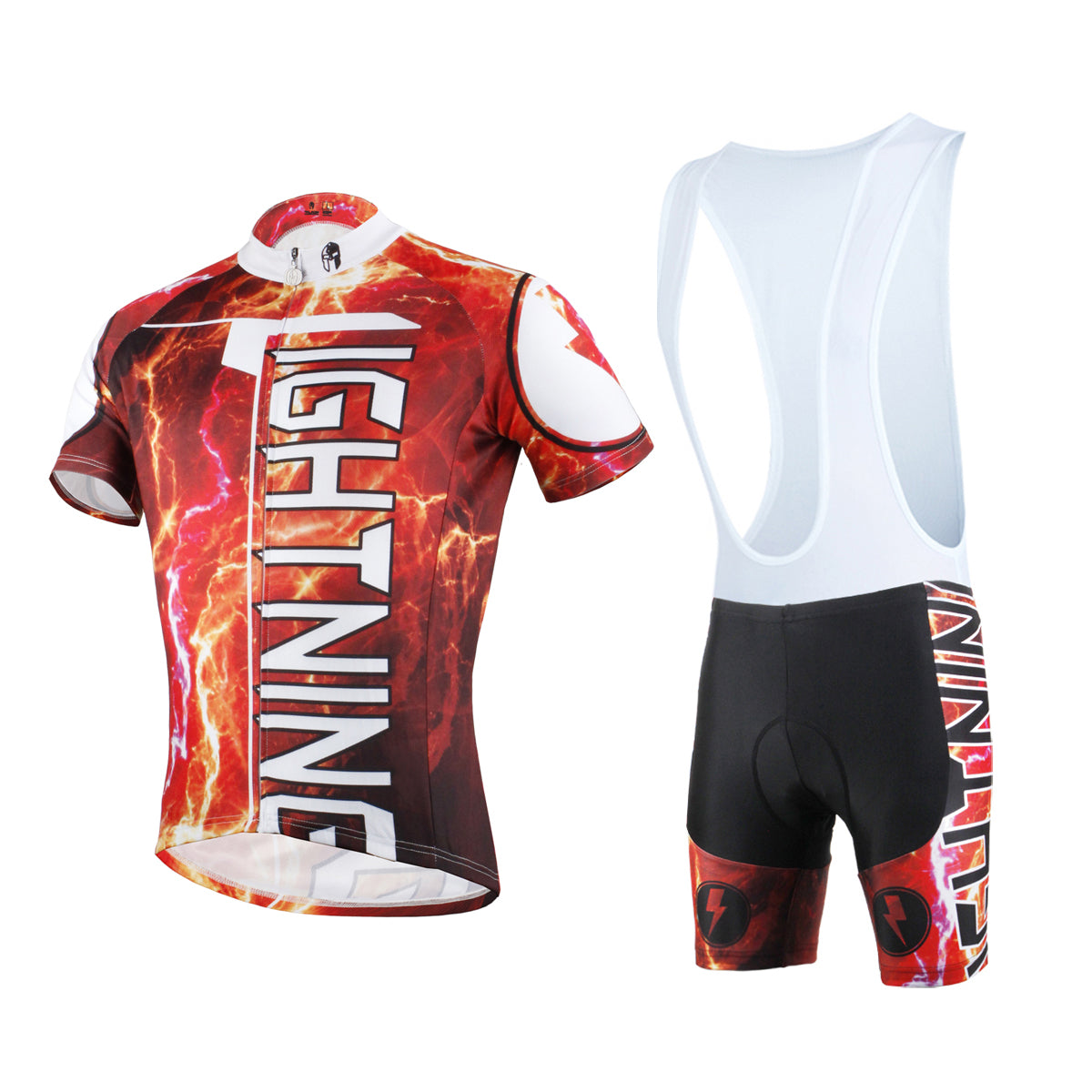 Ilpaladino Thunderstorm Flashing Lightning Storm Natural Phenomenon Red Cycling Short-sleeve Suit /Jersey Exercise Bicycling Pro Cycle Clothing Racing Apparel Outdoor Sports Leisure Biking Shirts Team Kit NO.624 -  Cycling Apparel, Cycling Accessories | BestForCycling.com 
