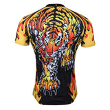 ILPALADINO Fire Tiger Cycling Rock Design Long/Short-Sleeve Men's Bike Shirt/Suit Breathable and Quick Dry Road Biking Wear Yellow NO.109 -  Cycling Apparel, Cycling Accessories | BestForCycling.com 