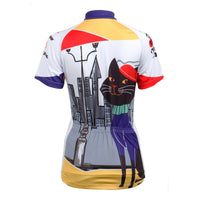 Ilpaladino City& Black Cat Women's Quick Dry Short-Sleeve Cycling Jersey Biking Shirts Breathable Summer Apparel Outdoor Sports Gear Wear NO.601 -  Cycling Apparel, Cycling Accessories | BestForCycling.com 