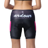 Pink Cube Black Womans Shorts UPF 50+ Spandex Yoga Tight Running Riding Gear Summer Fitness Wear Sports Clothes Hiking Courtgame Apparel Quick dry Breathable -With Pocket Design NO.858 -  Cycling Apparel, Cycling Accessories | BestForCycling.com 