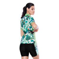 Tropical Plant Fresh Green Leaves Nordic Style Women's Cycling Short-sleeve Bike Jersey/Kit T-shirt Summer Spring Road Bike Wear Mountain Bike MTB Clothes Sports Apparel Top / Suit NO. 803 -  Cycling Apparel, Cycling Accessories | BestForCycling.com 