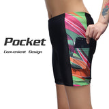 Colorful Graffiti Womans Shorts UPF 50+ Spandex Yoga Tight Running Riding Gear Summer Fitness Wear Sports Clothes Hiking Courtgame Apparel Quick dry Breathable -With Pocket Design NO. 861 -  Cycling Apparel, Cycling Accessories | BestForCycling.com 
