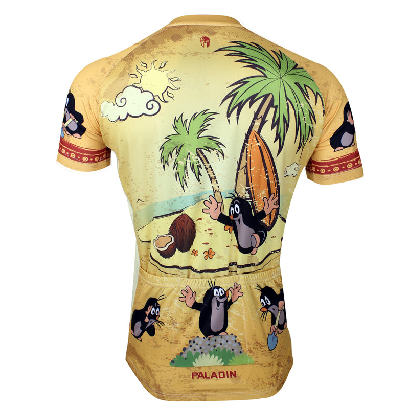 The Mole Family Father and Son Mole Comes To Town - Mens Short-sleeve Cycling Jersey Breathable Sports Bicycling Shirts Summer Quick Dry NO.113 -  Cycling Apparel, Cycling Accessories | BestForCycling.com 