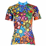 Anthemy Flowers Pattern Women's Short-Sleeve Cycling Jersey T-shirts NO.114 -  Cycling Apparel, Cycling Accessories | BestForCycling.com 