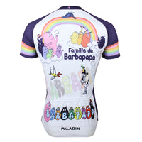 Famille de Barbapapa Rainbow Men's Short-Sleeve Cycling Jersey NO.115 -  Cycling Apparel, Cycling Accessories | BestForCycling.com 