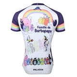 Famille de Barbapapa Rainbow Men's Short-Sleeve Cycling Jersey Breathable Sports Bicycling Shirts Summer Quick Dry Sportswear  NO.115 -  Cycling Apparel, Cycling Accessories | BestForCycling.com 