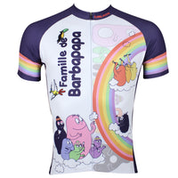 Famille de Barbapapa Rainbow Men's Short-Sleeve Cycling Jersey NO.115 -  Cycling Apparel, Cycling Accessories | BestForCycling.com 