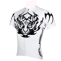 Tiger White Men's Shirt Cycling Jersey T-shirt Summer NO.117 -  Cycling Apparel, Cycling Accessories | BestForCycling.com 