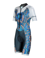 Triathlon Tri Suit - Women's Pro Short Sleeve Trisuit - Cycling jerseys Running Swimming 1014