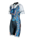 Triathlon Tri Suit - Women's Pro Short Sleeve Trisuit - Cycling jerseys Running Swimming 1014