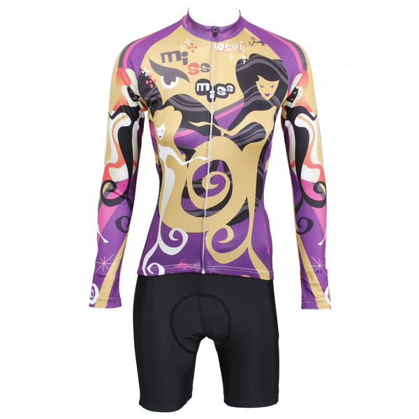 ILPALADINO Miss Sea Women's  Long Sleeves Aesthetic Purple Cycling Clothing with Tights Suits  Spring Autumn Exercise Bicycling Pro Cycle Clothing Racing Apparel Outdoor Sports Leisure Biking Shirts 529 -  Cycling Apparel, Cycling Accessories | BestForCycling.com 