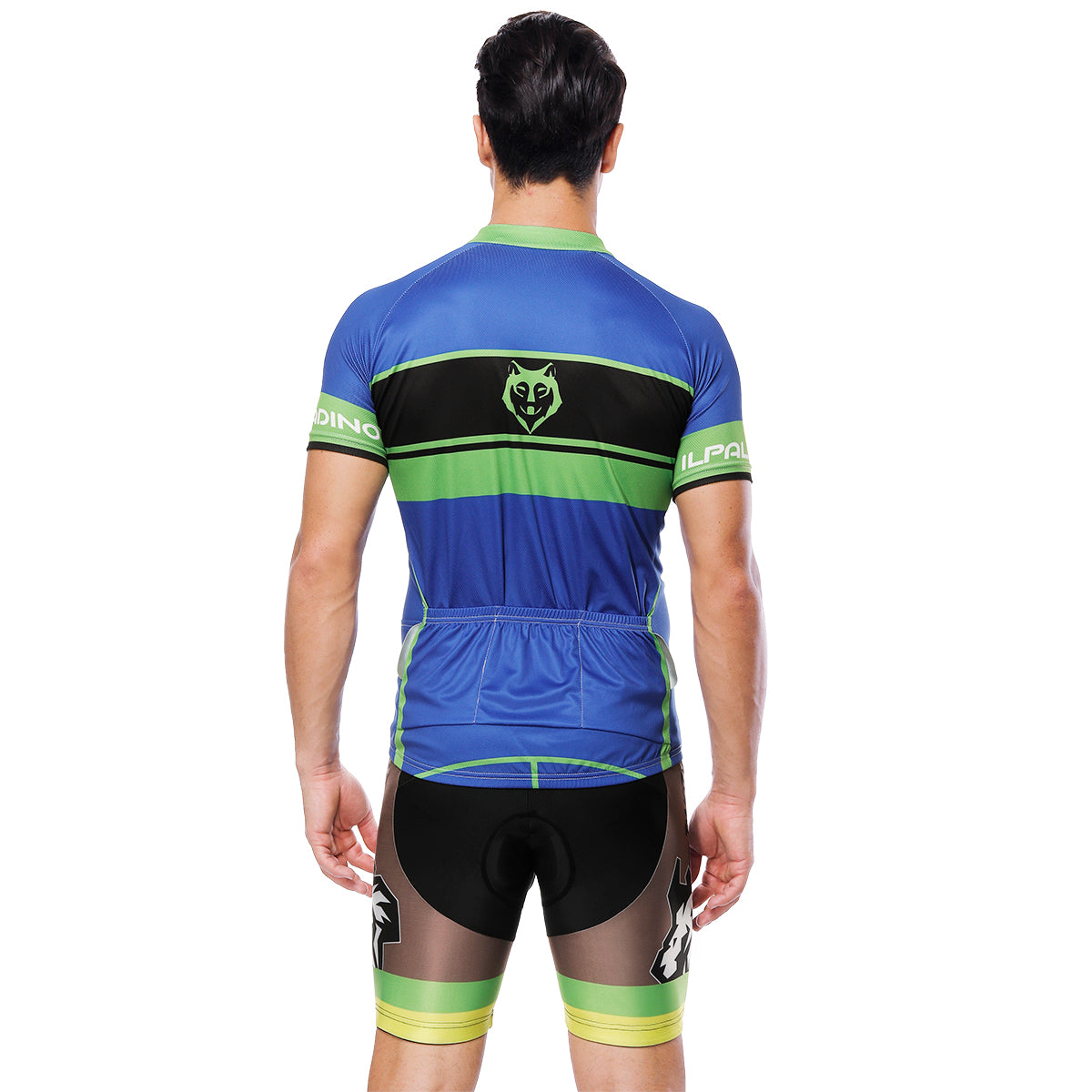Green-strip CYCLING Letter Blue Cycling Short-sleeve Jersey Exercise Bicycling Pro Cycle Clothing Racing Apparel Outdoor Sports Leisure Biking Shirts Team Summer NO.818 -  Cycling Apparel, Cycling Accessories | BestForCycling.com 