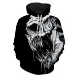 Fossil Head Skull Black Hoodies Sweatshirt Long Sleeve Hooded Pullover with Pockets Spring Autumn NO.1230 -  Cycling Apparel, Cycling Accessories | BestForCycling.com 