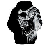 Fossil Head Skull Black Hoodies Sweatshirt Long Sleeve Hooded Pullover with Pockets Spring Autumn NO.1230 -  Cycling Apparel, Cycling Accessories | BestForCycling.com 