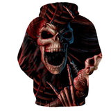 Magic Wand Skull Black Hoodies Sweatshirt Long Sleeve Hooded Pullover with Pockets Spring Autumn NO.1233 -  Cycling Apparel, Cycling Accessories | BestForCycling.com 