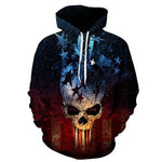 Star Pieces Skull Black Hoodies Sweatshirt Long Sleeve Hooded Pullover with Pockets Spring Autumn NO.1239 -  Cycling Apparel, Cycling Accessories | BestForCycling.com 