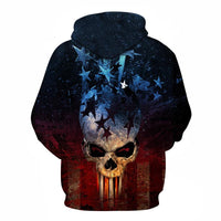 Star Pieces Skull Black Hoodies Sweatshirt Long Sleeve Hooded Pullover with Pockets Spring Autumn NO.1239 -  Cycling Apparel, Cycling Accessories | BestForCycling.com 