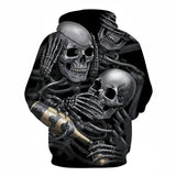 Laughing Skulls Party Hoodies Sweatshirt Long Sleeve Hooded Pullover with Pockets Spring Autumn NO.1243 -  Cycling Apparel, Cycling Accessories | BestForCycling.com 
