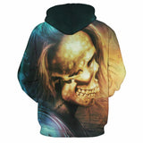 Lakeside Skull with Hair Hoodies Sweatshirt Long Sleeve Hooded Pullover with Pockets Spring Autumn NO.1245 -  Cycling Apparel, Cycling Accessories | BestForCycling.com 