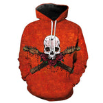 Skull Picking Rose Red Hoodies Sweatshirt Long Sleeve Hooded Pullover with Pockets Spring Autumn NO.1249 -  Cycling Apparel, Cycling Accessories | BestForCycling.com 