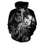 Green Light Mysterious Skull Hoodies Long Sleeve Hooded Pullover with Pockets Spring Autumn NO.1252 -  Cycling Apparel, Cycling Accessories | BestForCycling.com 