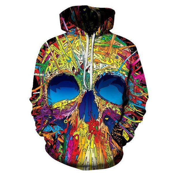 Art Mysterious Skull Hoodies Sweatshirt Long Sleeve Hooded Pullover with Pockets Spring Autumn NO.1255 -  Cycling Apparel, Cycling Accessories | BestForCycling.com 