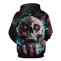 Skull in the Hand Hoodies Sweatshirt Long Sleeve Hooded Pullover with Pockets Spring Autumn NO.1257 -  Cycling Apparel, Cycling Accessories | BestForCycling.com 