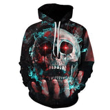 Skull in the Hand Hoodies Sweatshirt Long Sleeve Hooded Pullover with Pockets Spring Autumn NO.1257 -  Cycling Apparel, Cycling Accessories | BestForCycling.com 