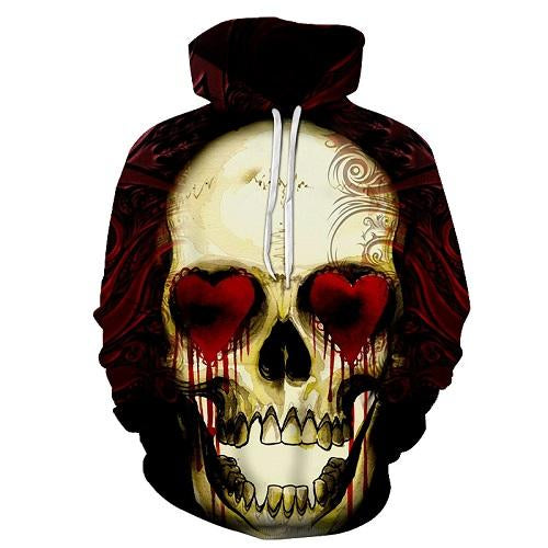 Red Blood Heart Hoodies Sweatshirt Long Sleeve Hooded Pullover with Pockets Spring Autumn NO.1258 -  Cycling Apparel, Cycling Accessories | BestForCycling.com 