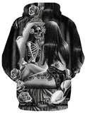Skull Girl Mirror Hoodies Sweatshirt Long Sleeve Hooded Pullover with Pockets Spring Autumn NO.1260 -  Cycling Apparel, Cycling Accessories | BestForCycling.com 