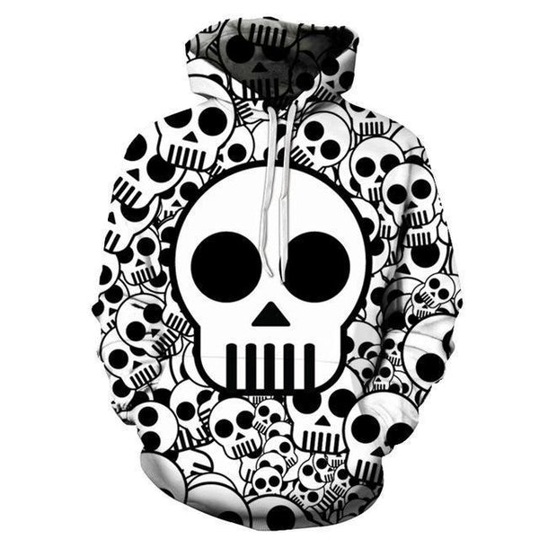 Skull Skull Skull Pile Hoodies Sweatshirt Long Sleeve Hooded Pullover with Pockets Spring Autumn NO.1261 -  Cycling Apparel, Cycling Accessories | BestForCycling.com 