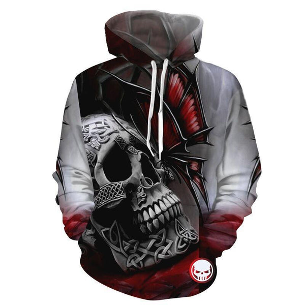 Skull Vampire Hoodies Sweatshirt Long Sleeve Hooded Pullover with Pockets Spring Autumn NO.1268 -  Cycling Apparel, Cycling Accessories | BestForCycling.com 