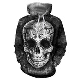 Black Skull Hoodies Sweatshirt Long Sleeve Hooded Pullover with Pockets Spring Autumn NO.1269 -  Cycling Apparel, Cycling Accessories | BestForCycling.com 
