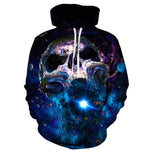 Starry Sky Skull Hoodies Sweatshirt Long Sleeve Hooded Pullover with Pockets Spring Autumn NO.1281 -  Cycling Apparel, Cycling Accessories | BestForCycling.com 