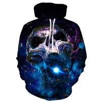 Starry Sky Skull Hoodies Sweatshirt Long Sleeve Hooded Pullover with Pockets Spring Autumn NO.1281 -  Cycling Apparel, Cycling Accessories | BestForCycling.com 
