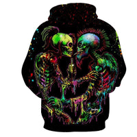 Fighting Skulls Black Hoodies Sweatshirt Long Sleeve Hooded Pullover with Pockets Spring Autumn NO.1285 -  Cycling Apparel, Cycling Accessories | BestForCycling.com 