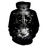 Skull Smoke Hoodies Sweatshirt Long Sleeve Hooded Pullover with Pockets Spring Autumn NO.1296 -  Cycling Apparel, Cycling Accessories | BestForCycling.com 
