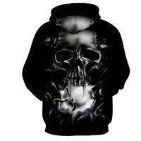 Skull Smoke Hoodies Sweatshirt Long Sleeve Hooded Pullover with Pockets Spring Autumn NO.1296 -  Cycling Apparel, Cycling Accessories | BestForCycling.com 