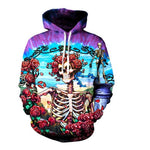 Garland Skull Hoodies Sweatshirt Long Sleeve Hooded Pullover with Pockets Spring Autumn NO.1298 -  Cycling Apparel, Cycling Accessories | BestForCycling.com 
