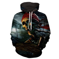 Rain Pirate Skull Hoodies Sweatshirt Long Sleeve Hooded Pullover with Pockets Spring Autumn NO.1299 -  Cycling Apparel, Cycling Accessories | BestForCycling.com 
