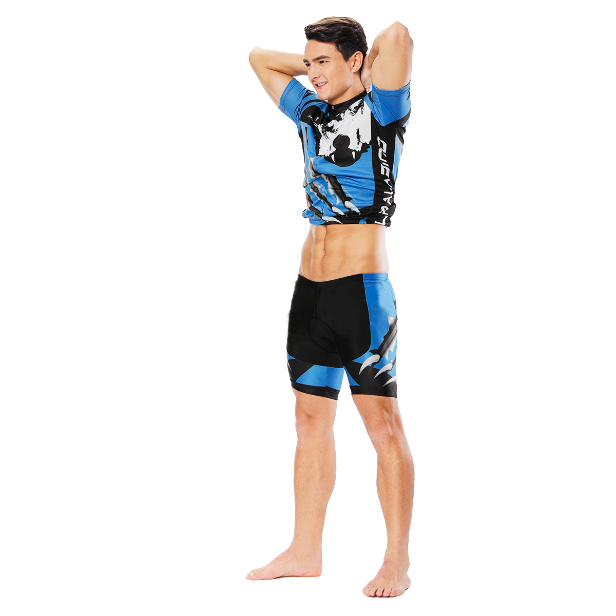 Wolverine Wolf Blue Men's Cycling Short-sleeve Jersey/Suit Exercise Bicycling Pro Cycle Clothing Racing Apparel Outdoor Sports Leisure Biking Shirts Team Summer Kit NO. 811 -  Cycling Apparel, Cycling Accessories | BestForCycling.com 