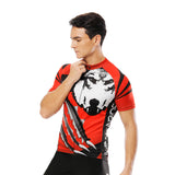 Wolverine Wolf Red Men's Cycling Short-sleeve Jersey Exercise Bicycling Pro Cycle Clothing Racing Apparel Outdoor Sports Leisure Biking Shirts Team Summer NO. 20NDX -  Cycling Apparel, Cycling Accessories | BestForCycling.com 