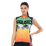 Orange Green Women's Cycling Sleeveless Bike Jersey T-shirt Summer Spring Road Bike Wear Mountain Bike MTB Clothes Sports Apparel Top NO. 787 -  Cycling Apparel, Cycling Accessories | BestForCycling.com 