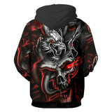 Evil Dragon Head Black Hoodies Sweatshirt Long Sleeve Hooded Pullover with Pockets Spring Autumn NO.1315 -  Cycling Apparel, Cycling Accessories | BestForCycling.com 