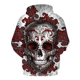 Red-cloud Skull Black Hoodies Sweatshirt Long Sleeve Hooded Pullover with Pockets Spring Autumn NO.1323 -  Cycling Apparel, Cycling Accessories | BestForCycling.com 
