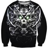 King of Terrors Skull Black Hooies Sweatshirt Long Sleeve Hooded Pullover with Pockets Spring Autumn NO.1324 -  Cycling Apparel, Cycling Accessories | BestForCycling.com 