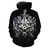 Queen Skull Yellow-flower Black Hoodies Sweatshirt Long Sleeve Hooded Pullover with Pockets Spring Autumn NO.1321 -  Cycling Apparel, Cycling Accessories | BestForCycling.com 